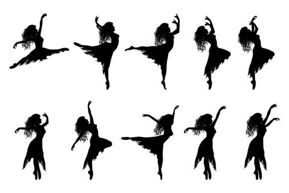 Download Cute Girl Dancing Silhouette - Dancing silhouette Collection