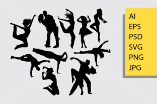 Download People Dancing Silhouette - Premium Resources